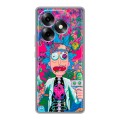 Дизайнерский силиконовый чехол для Itel S23 Plus Рик и Морти Rick Morty