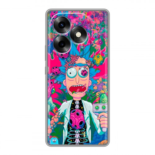Дизайнерский силиконовый чехол для Itel S23 Plus Рик и Морти Rick Morty
