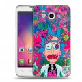 Дизайнерский пластиковый чехол для LG L60 Рик и Морти Rick Morty