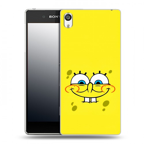 Дизайнерский пластиковый чехол для Sony Xperia E5 спанчбоб спанч боб