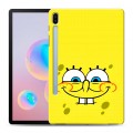 Дизайнерский силиконовый чехол для Samsung Galaxy Tab S6 спанчбоб спанч боб