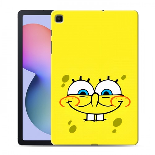 Дизайнерский силиконовый чехол для Samsung Galaxy Tab S6 Lite спанчбоб спанч боб