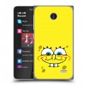 Дизайнерский пластиковый чехол для Nokia X спанчбоб спанч боб