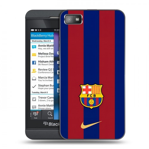 Дизайнерский пластиковый чехол для BlackBerry Z10 Барселона Barcelona