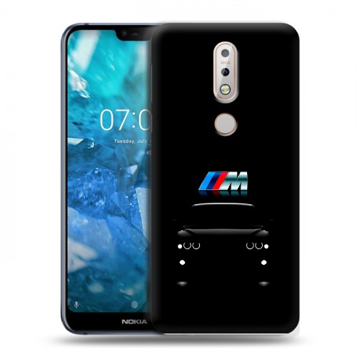 Дизайнерский пластиковый чехол для Nokia 7.1 БМВ BMW