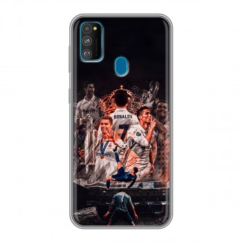 Дизайнерский силиконовый чехол для Samsung Galaxy M30s Реал Роналдо Real Ronaldo (на заказ)