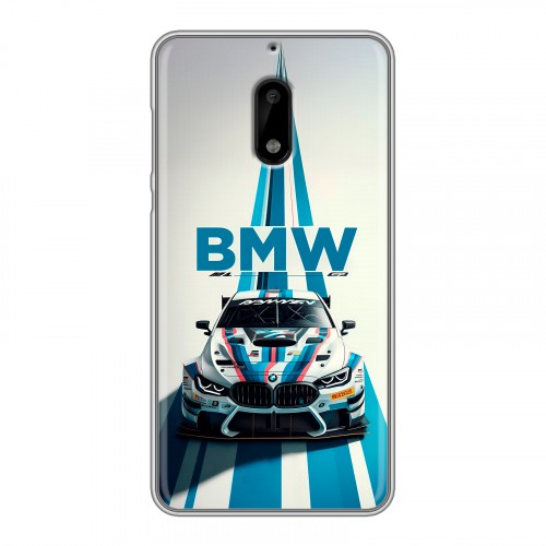 Дизайнерский пластиковый чехол для Nokia 6 БМВ BMW