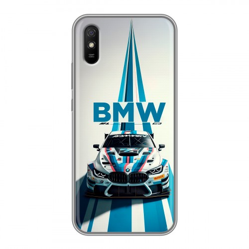 Дизайнерский силиконовый чехол для Xiaomi RedMi 9A БМВ BMW