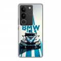 Дизайнерский силиконовый с усиленными углами чехол для Vivo V29 БМВ BMW