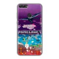 Дизайнерский силиконовый чехол для Huawei P Smart Майнкрафт Minecraft