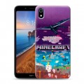 Дизайнерский пластиковый чехол для Xiaomi RedMi 7A Майнкрафт Minecraft