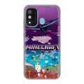 Дизайнерский силиконовый чехол для Itel A27 Майнкрафт Minecraft