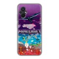 Дизайнерский силиконовый чехол для Xiaomi Poco M5 Майнкрафт Minecraft
