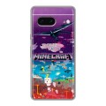 Дизайнерский силиконовый чехол для Google Pixel 7 Майнкрафт Minecraft