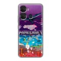 Дизайнерский силиконовый чехол для Itel P40 Майнкрафт Minecraft