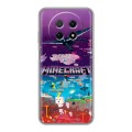 Дизайнерский пластиковый чехол для Huawei Nova Y91 Майнкрафт Minecraft