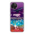 Дизайнерский силиконовый чехол для Itel S23 Майнкрафт Minecraft