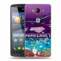 Дизайнерский пластиковый чехол для Acer Liquid E3 Майнкрафт Minecraft