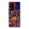 Дизайнерский силиконовый чехол для Xiaomi Poco F4 Барселона Barcelona