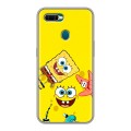 Дизайнерский силиконовый чехол для OPPO AX7 Спанч боб Спанчбоб