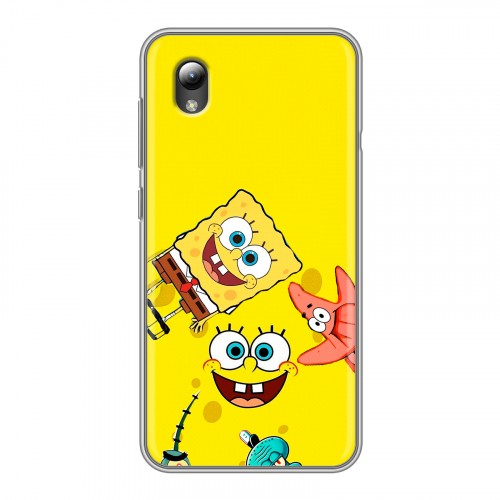 Дизайнерский силиконовый чехол для ZTE Blade A3 (2019) Спанч боб Спанчбоб