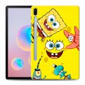 Дизайнерский силиконовый чехол для Samsung Galaxy Tab S6 Спанч боб Спанчбоб