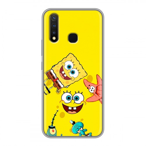 Дизайнерский силиконовый чехол для Vivo Y19 Спанч боб Спанчбоб