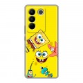 Дизайнерский силиконовый чехол для Vivo V27 Спанч боб Спанчбоб