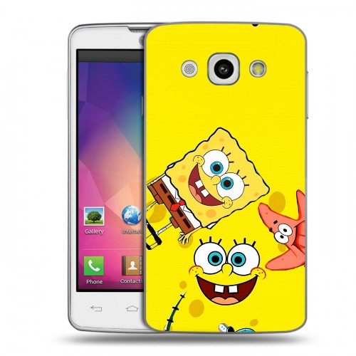 Дизайнерский пластиковый чехол для LG L60 Спанч боб Спанчбоб