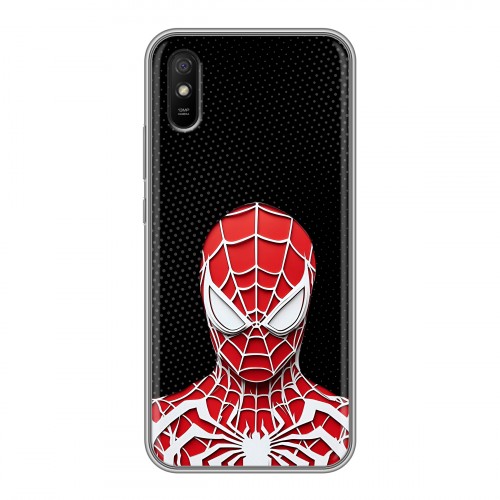Дизайнерский силиконовый чехол для Xiaomi RedMi 9A человек паук spiderman