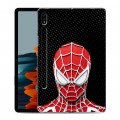 Дизайнерский силиконовый чехол для Samsung Galaxy Tab S7 человек паук spiderman