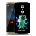 Дизайнерский пластиковый чехол для ZTE Axon 7 Майнкрафт Minecraft