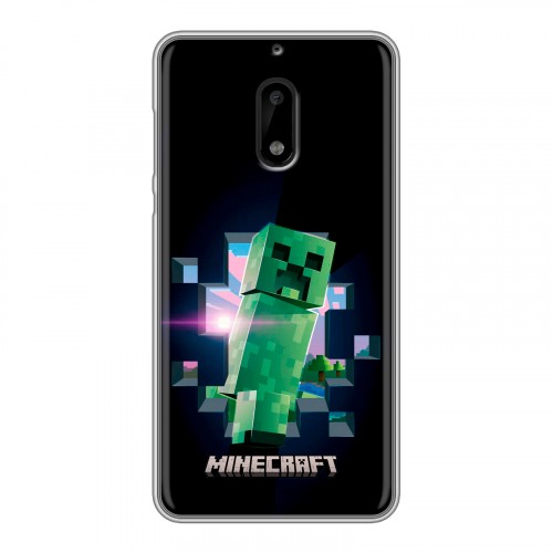 Дизайнерский пластиковый чехол для Nokia 6 Майнкрафт Minecraft