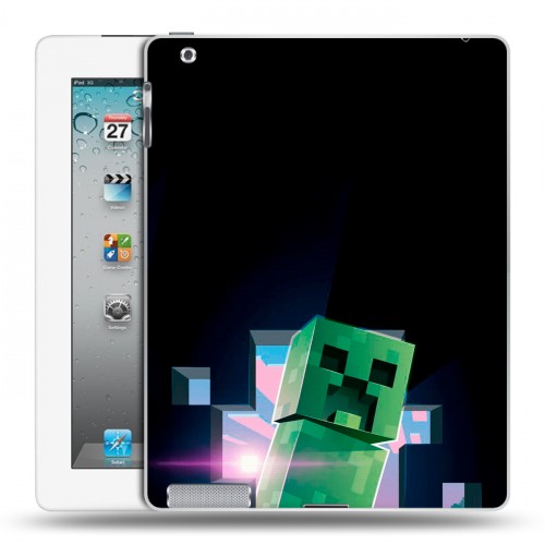 Дизайнерский пластиковый чехол для Ipad 2/3/4 Майнкрафт Minecraft