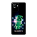 Дизайнерский силиконовый чехол для Realme C30s Майнкрафт Minecraft