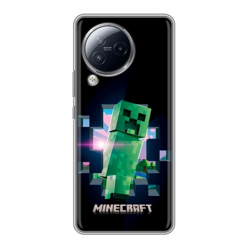 Дизайнерский силиконовый чехол для Xiaomi Civi 3 Майнкрафт Minecraft
