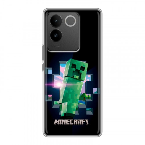 Дизайнерский силиконовый чехол для Vivo S17e Майнкрафт Minecraft