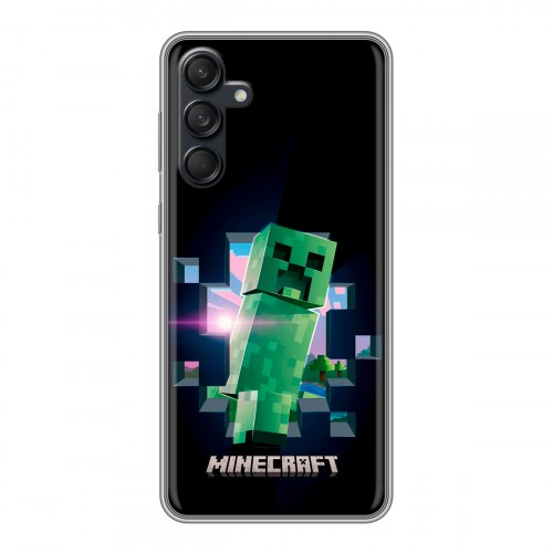 Дизайнерский силиконовый чехол для Samsung Galaxy M55 Майнкрафт Minecraft