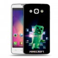 Дизайнерский пластиковый чехол для LG L60 Майнкрафт Minecraft