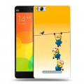 Дизайнерский пластиковый чехол для Xiaomi Mi4i Миньоны