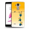 Дизайнерский пластиковый чехол для LG G4 Stylus Миньоны
