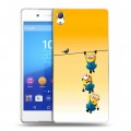 Дизайнерский пластиковый чехол для Sony Xperia Z3+ Миньоны