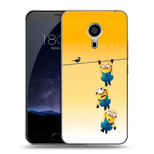 Дизайнерский пластиковый чехол для Meizu Pro 5 Миньоны