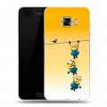 Дизайнерский пластиковый чехол для Samsung Galaxy C5 Миньоны