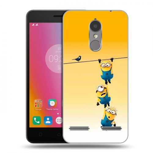 Дизайнерский пластиковый чехол для Lenovo K6 Миньоны