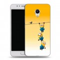 Дизайнерский пластиковый чехол для Meizu M5s Миньоны