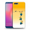 Дизайнерский пластиковый чехол для Huawei Honor View 10 Миньоны