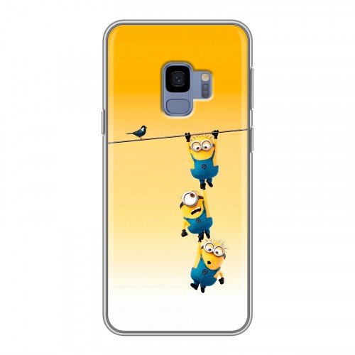 Дизайнерский силиконовый чехол для Samsung Galaxy S9 Миньоны