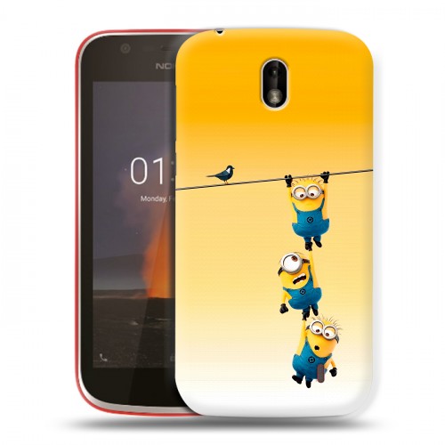 Дизайнерский пластиковый чехол для Nokia 1 Миньоны
