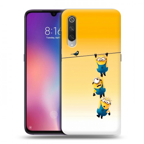 Дизайнерский пластиковый чехол для Xiaomi Mi9 Миньоны